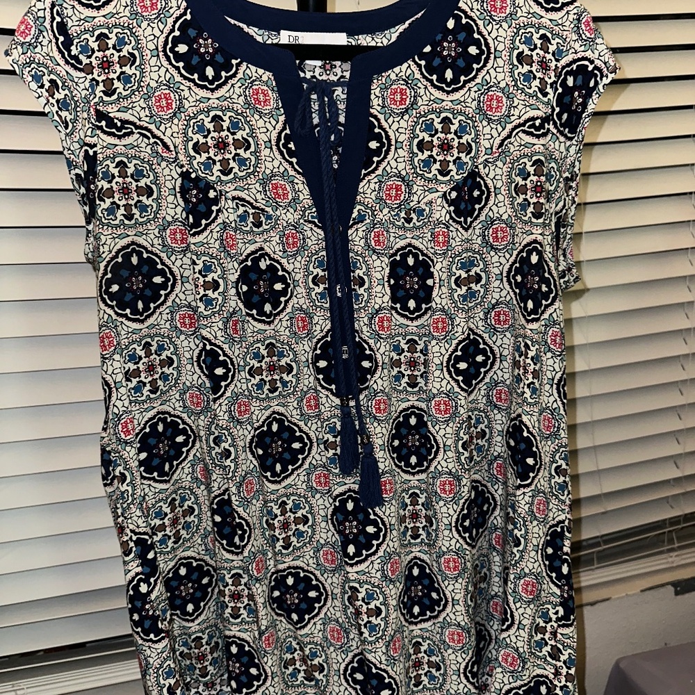 DR2 cap sleeve blouse XL